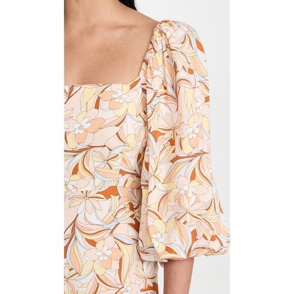 New Anthropologie L SPACE Bahia Dress RESORTWEAR $200 SMALL Soulshine Floral - Picture 3 of 9